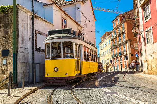 istock Vintage tram in  Lisbon 1279346321