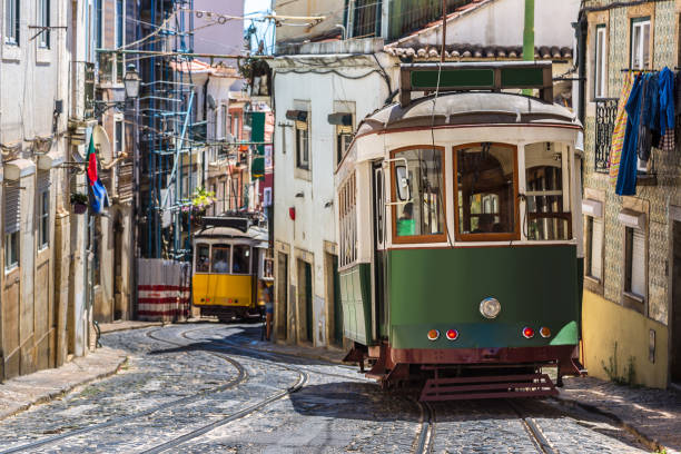 istock Vintage tram in  Lisbon 1279346345
