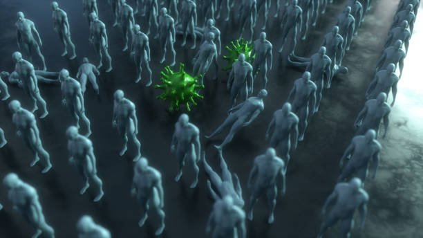 istock 3d render. Coronavirus and covid concept illustration 1279350743