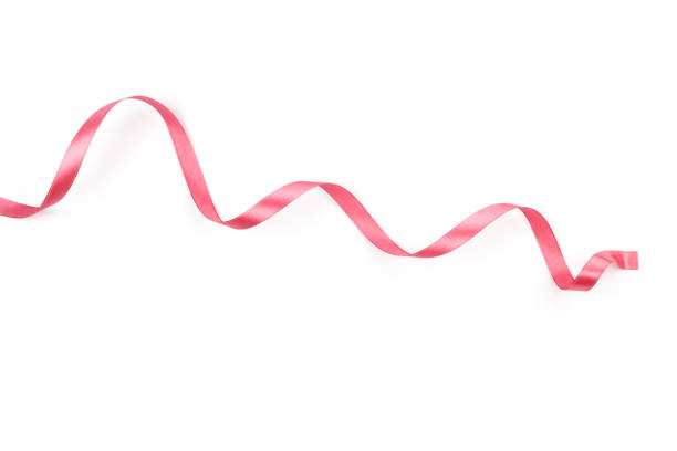 istock beautiful pink satin curly ribbon isolated on white background 1279359370