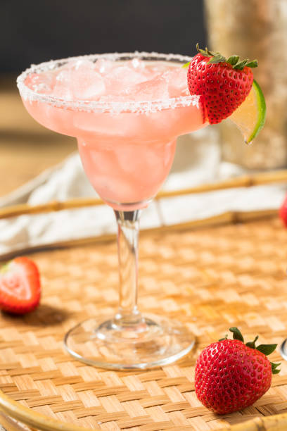 istock Boozy Refreshing Tequila Strawberry Margarita 1279360702