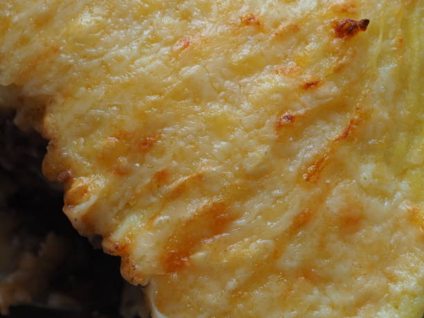 istock Cheesey shepherds pie crust food background 1279360879
