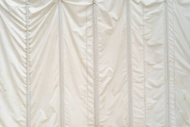 Brown Curtain with Beautiful Sun Light and Shadow