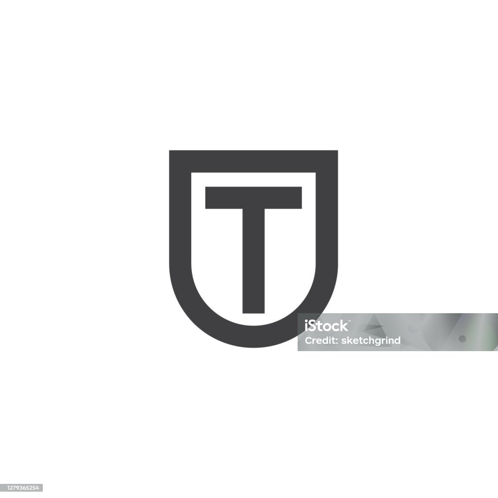 Letter T Logo Lettermark Monogram Typeface Type Emblem Character Trademark  Stock Illustration - Download Image Now - iStock