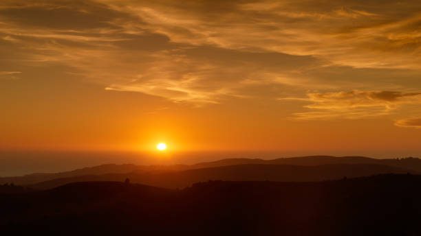istock Sunset over Santa Cruz Mountains and the Pacific Ocean 1279365451