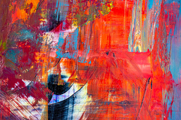 abstrakte hintergrund künstlerische syzulisch charakteristisch - bunt farbton grafiken stock-fotos und bilder