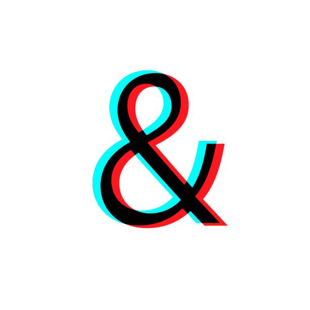 istock Elegant and stylish custom ampersand. Social media concept. Isolated on white background 1279367235