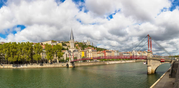 istock Footbridge in Lyon, France 1279367429