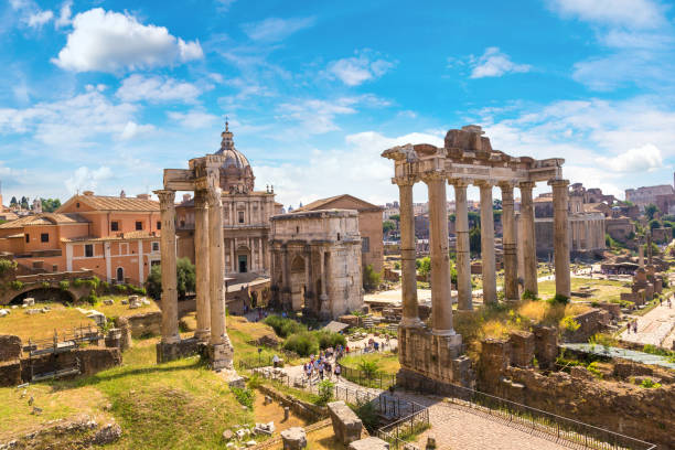 istock Ancient ruins of Forum in Rome 1279369788