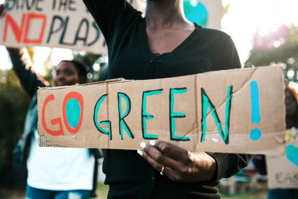 istock Activists demonstrating against global warming 1279369804