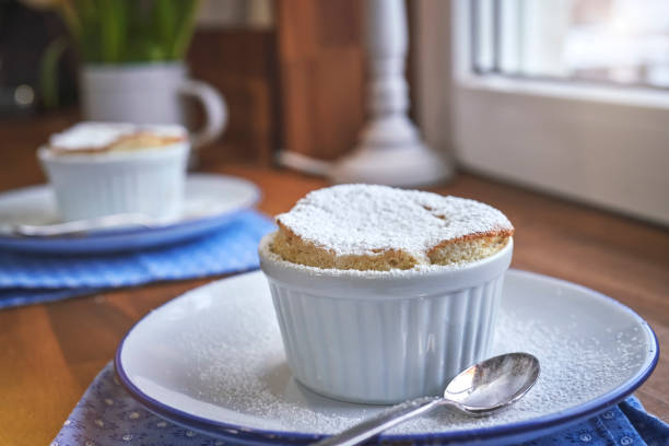 Mango Banana Souffle in Domestic Kitchen