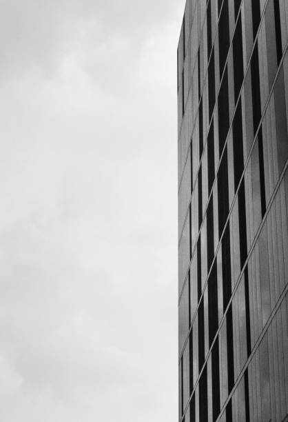istock side view of a building in black and white 1279375296