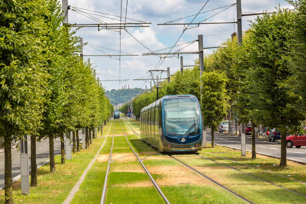 istock Modern city tram in Bordeaux 1279376985