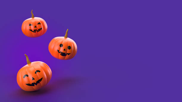 istock 3D illustration of Halloween background 1279383944