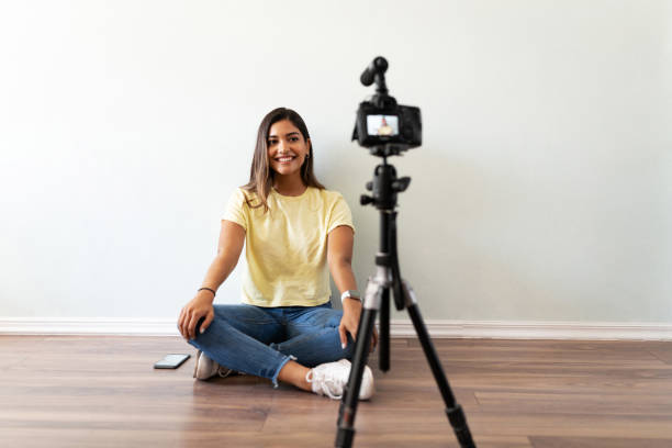 istock Woman talking to her followers 1279384008
