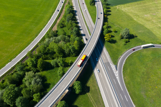 istock Aerial View of Highway Junction 1279384426