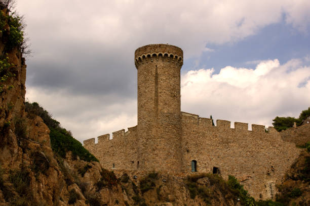Tossa de Mar or Tosa de Mar in Catalonia, costa brava. Famous for its medieval castle and fortification.