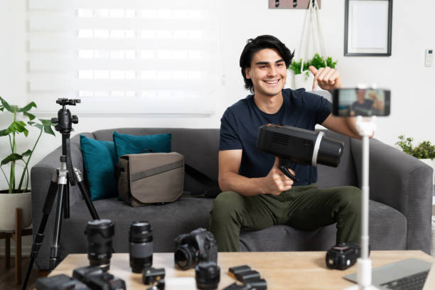 istock Photographer recommending some equipment 1279385536