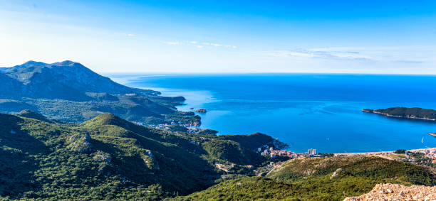 istock Panorama of Budva and Rafailovici in Montenegro 1279387189