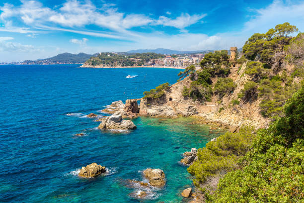 istock Rocks on the coast of Lloret de Mar, Spain 1279393067