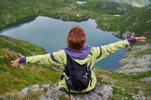 istock Senior woman hiking 1279394071