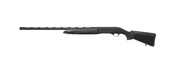 istock Modern semi-automatic shotgun. Weapons for sports and hunting. Black weapon isolate on white background. 1279402997