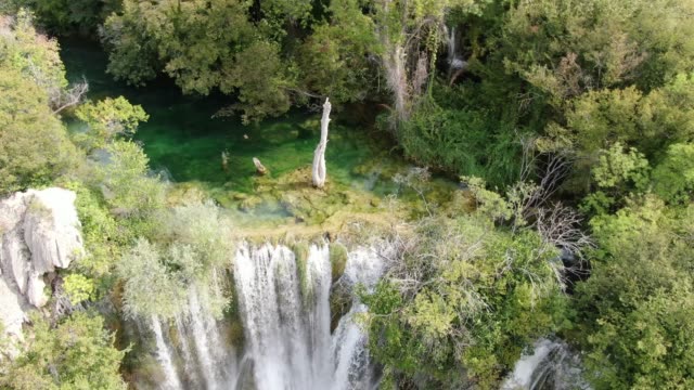 Manojlovac - tallest waterfall in Krka National Park in Damaltia, Croatia