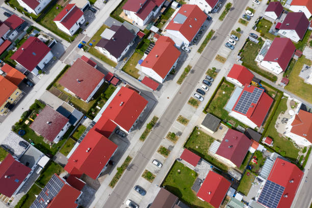 istock Modern Houses, Aerial View 1279411531