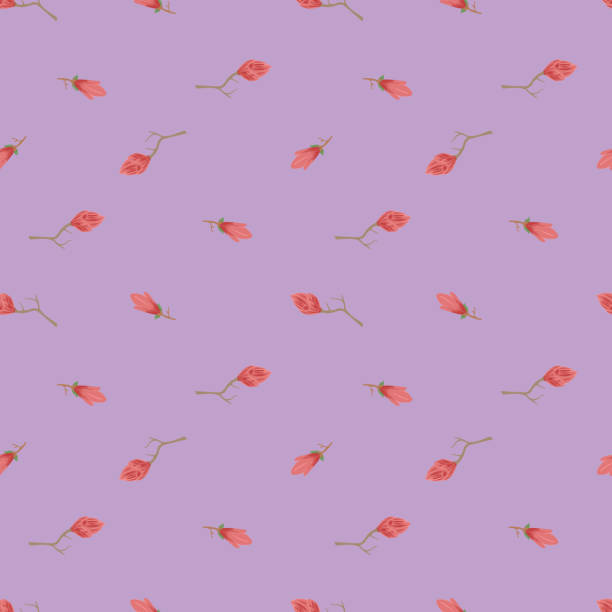 istock Seamless Floral Pattern. Magnolia Flowers and Leaves Exotic. Vector Design. Texture. Summer and Spring. suitable background, textur, fabric, textile, wallpaper, tile, print, backdrop, vintage, 1279414970