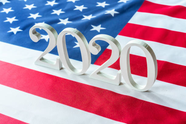 istock USA flag and 2020 1279415850