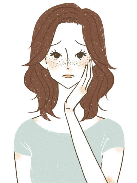 Ilustración de Una Mujer Que Sufre De Pecas En Su Rostro y más Vectores Libres de Derechos de Ilustración - Ilustración, Peca, Cuidado de la piel - iStock Ilustración de Una Mujer Que Sufre De Pecas En Su Rostro y más Vectores Libres de Derechos de Ilustración - Ilustración, Peca, Cuidado de la piel - iStock