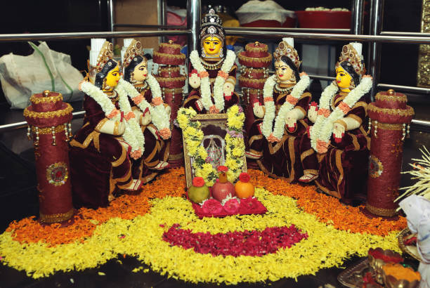 istock Indian Traditional Function - Varalakshmi Vratam at home 1279427108