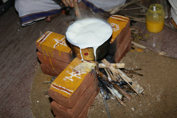 istock Boiling the Milk for Indian Traditional Housewarming 1279427118