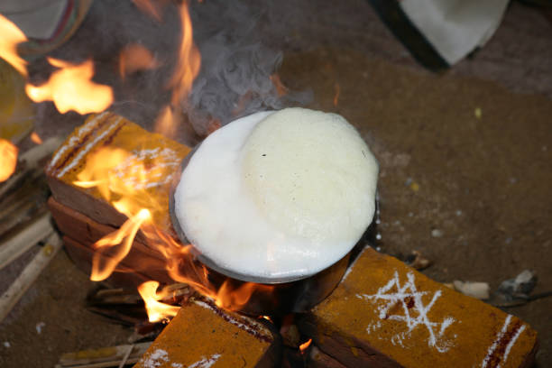 istock Boiling the Milk for Indian Traditional Housewarming 1279427122