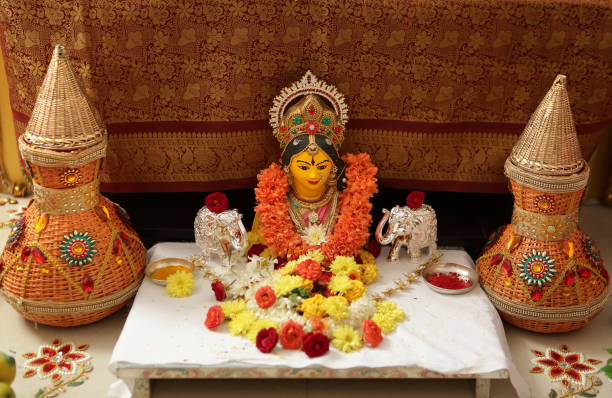 istock Indian Traditional Function - Varalakshmi Vratam at home 1279427125