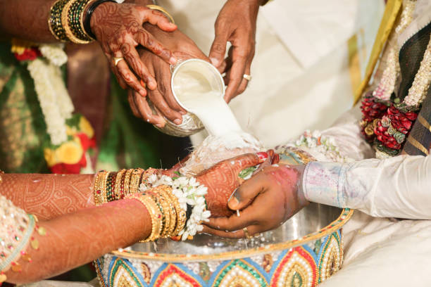 istock Beautiful indian traditional wedding ceremony 1279427750
