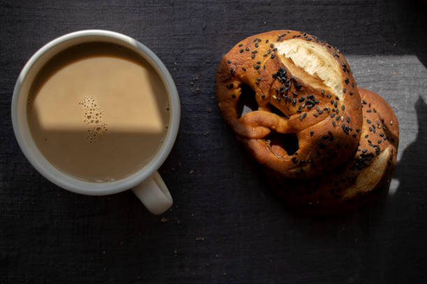 istock homemade Pretzel and coffee 1279433293