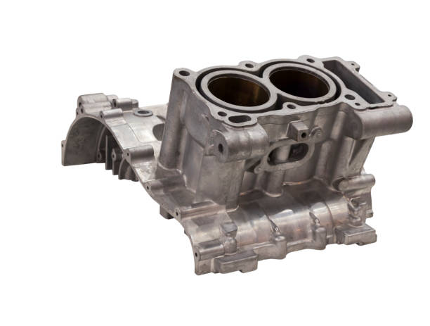 istock aluminium die casting products made from high pressure injection machine using molten metal and metal tooling or mold 1279440808