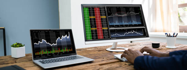 istock African American Analyst Trading ON Stock Exchange 1279444294