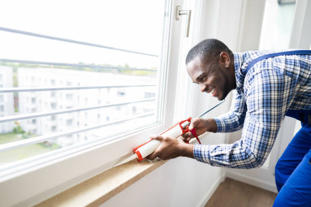 istock Caulk Sealant Application. Silicone Window Seal 1279444456