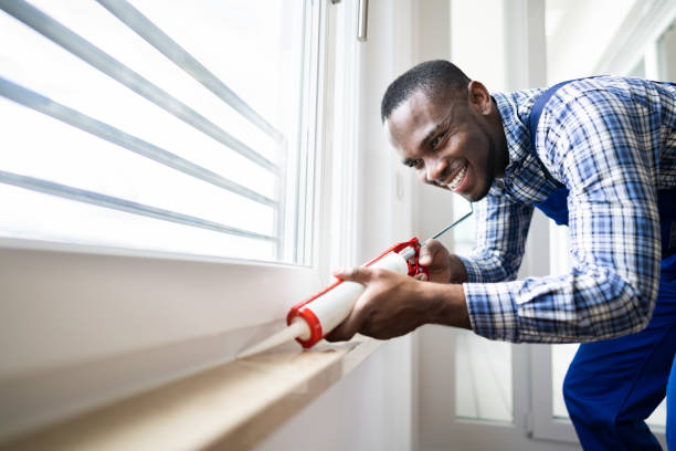 istock Caulk Sealant Application. Silicone Window Seal 1279444461