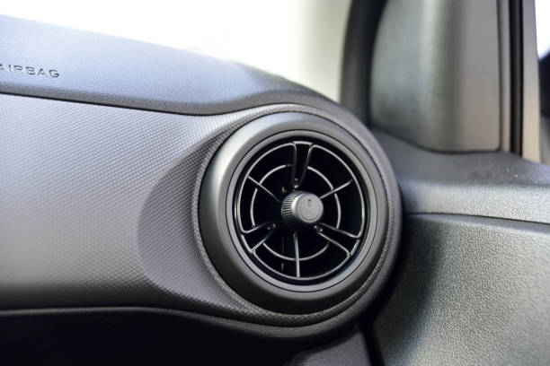 istock Ventilation holes in a luxury passenger car 1279449217