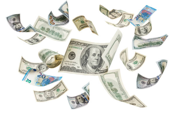 istock Background of dollar bills, dollars 1279450674