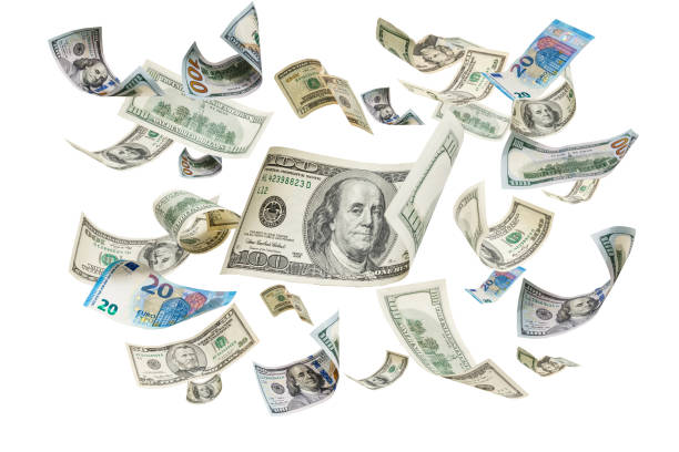 istock Background of dollar bills, dollars 1279450989
