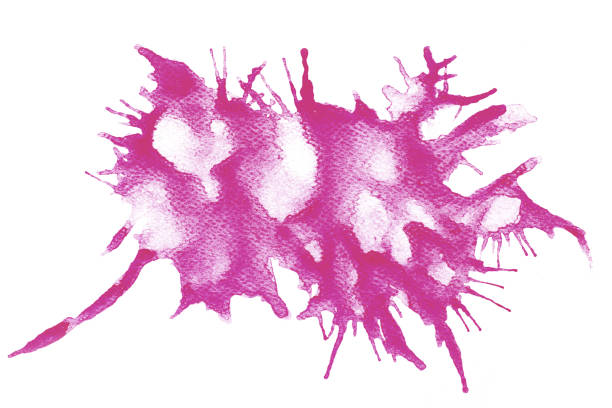 istock Abstract Hand painted watercolor background splatter on white 1279453054