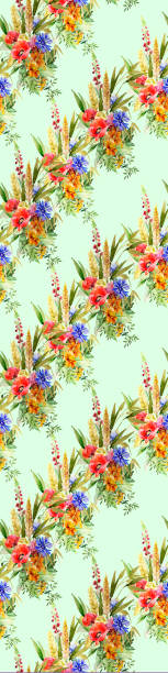 istock Watercolor of summer bouquet. 1279455735