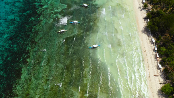 istock Sandy beach and tropical sea. Panglao island, Philippines 1279458664