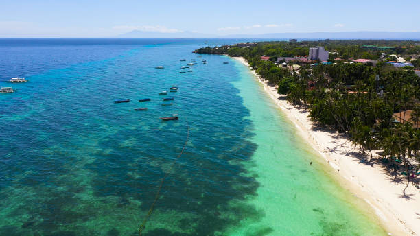 istock Sandy beach and tropical sea. Panglao island, Philippines 1279458691