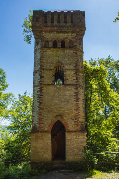 Rodeneckturm near the city of Höxter. In North Rhine Westphalia, Germany Rodeneckturm detmold stock pictures, royalty-free photos & images