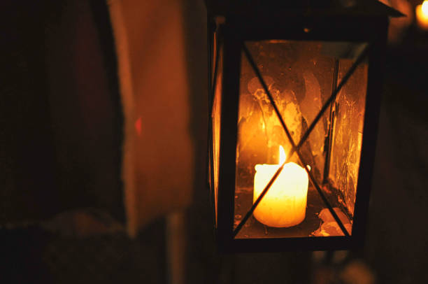 istock Romantic candlelight in a glass 1279472506
